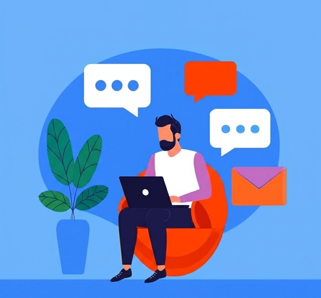 Contact illustration